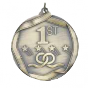 First Place 2-1/4" Die Cast Medal